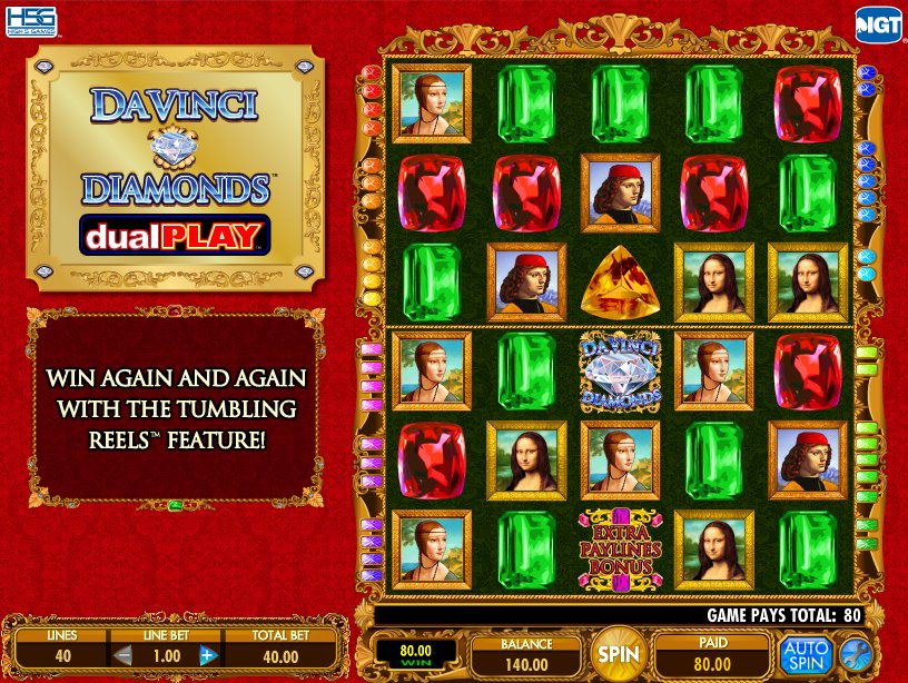 Da Vinci Diamonds Dual Play Slot Review